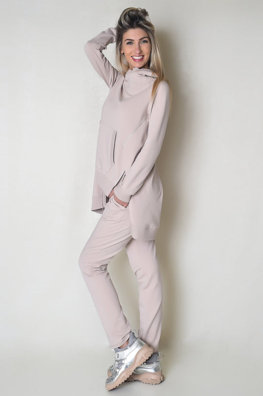 Light Beige Women Sweatpants