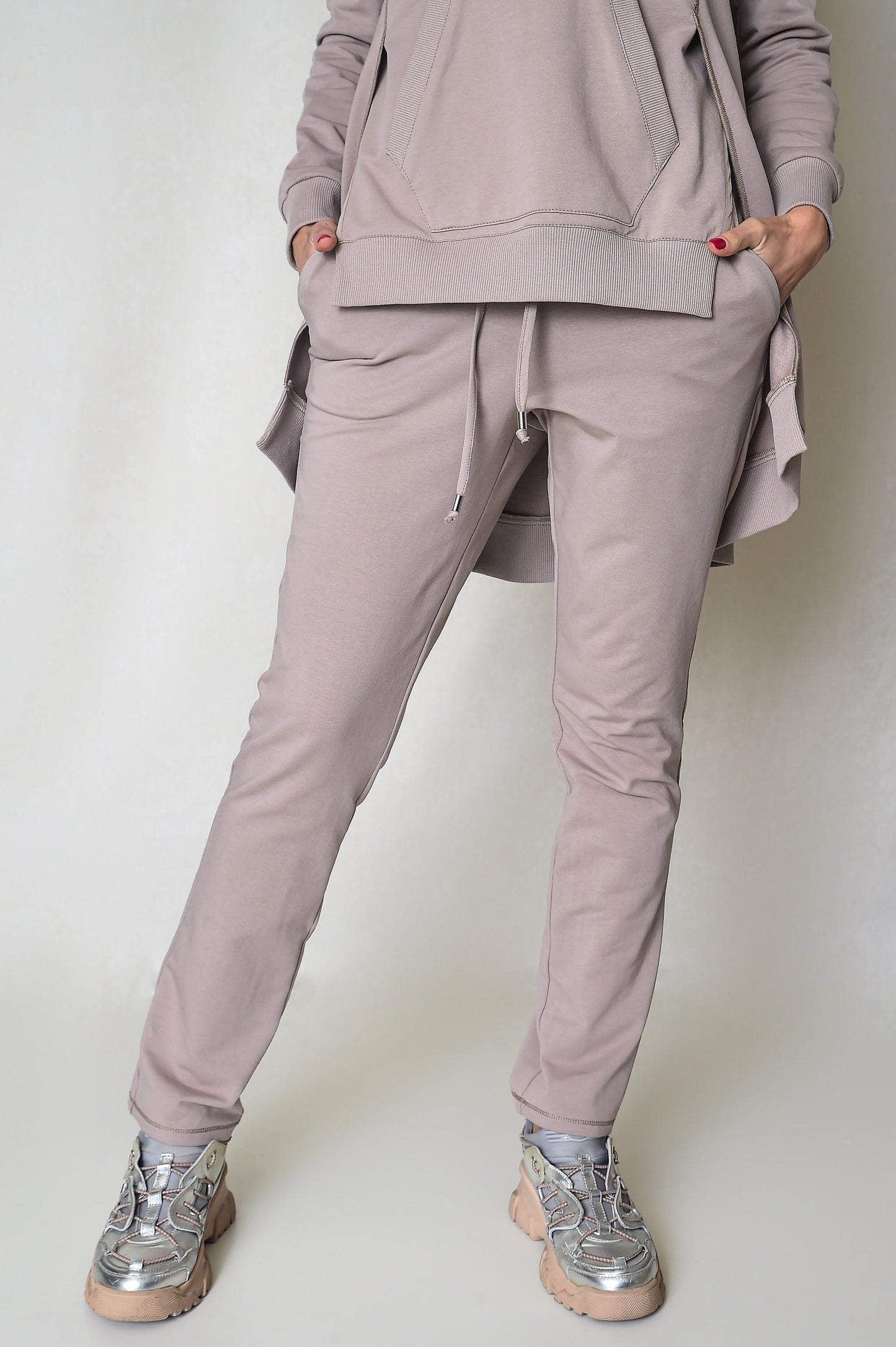 Dark Beige Women Sweatpants