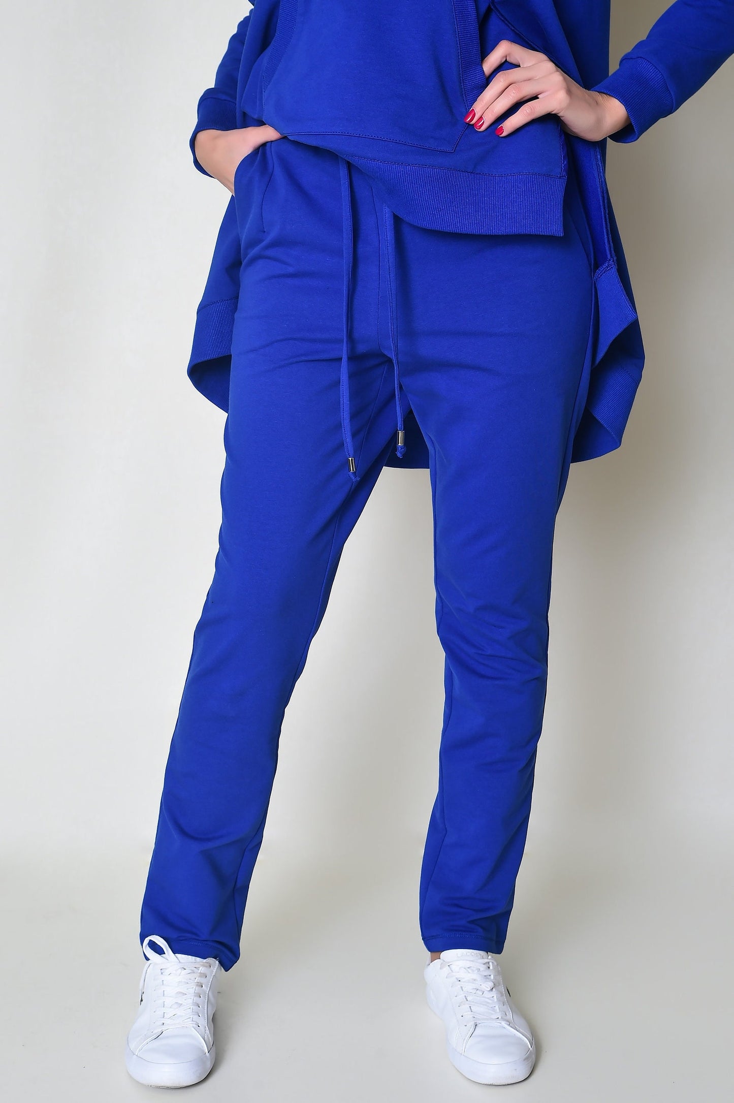 Blue Soft Fabric Women Sweatpants